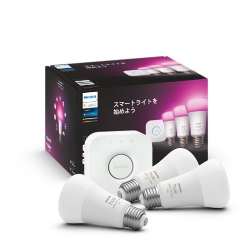 Hue スターター キット: E26 LED 電球 フルカラー 3 個 + Hue ブリッジ | Philips Hue JP Hue スターター キット: E26 LED 電球 フルカラー 3 個 + Hue ブリッジ | Philips Hue JP