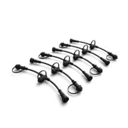 Luminaires ext&eacute;rieurs Pack de 6 connecteurs de c&acirc;ble