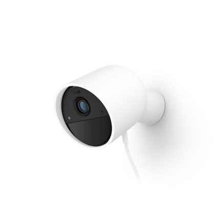 Nahaufnahme der Vorderseite von Secure Kamera weiß, kabelgebunden