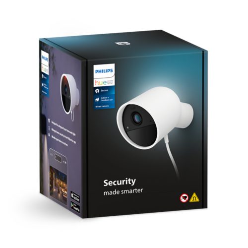 Philips 929003608801 Hue Secure Verstraler met beveiligingscamera Zwart