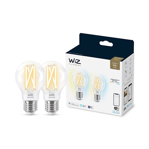 FILAMENT-LAMPE Filament-Lampe, transparent, 60W A60 E27 x2