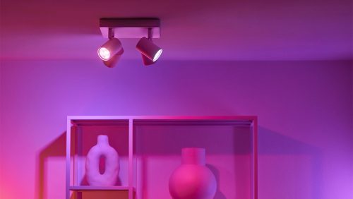 Spotlamper IMAGEO 4 x justerbare spots, firkantet plade
