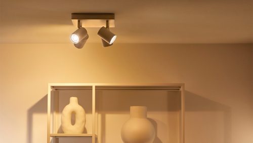 Spotlamper IMAGEO 4 x justerbare spots, firkantet plade