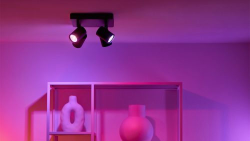 Spotlamper IMAGEO 4 x justerbare spots, firkantet plade