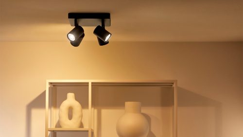 Spotlamper IMAGEO 4 x justerbare spots, firkantet plade