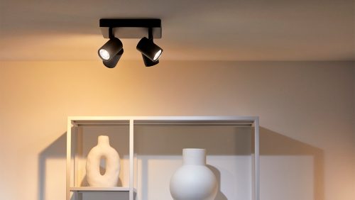 Spotlamper IMAGEO 4 x justerbare spots, firkantet plade