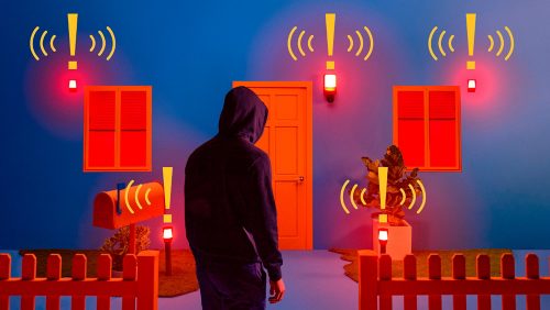HOME MONITORING Außenwandleuchte mit Kamera
