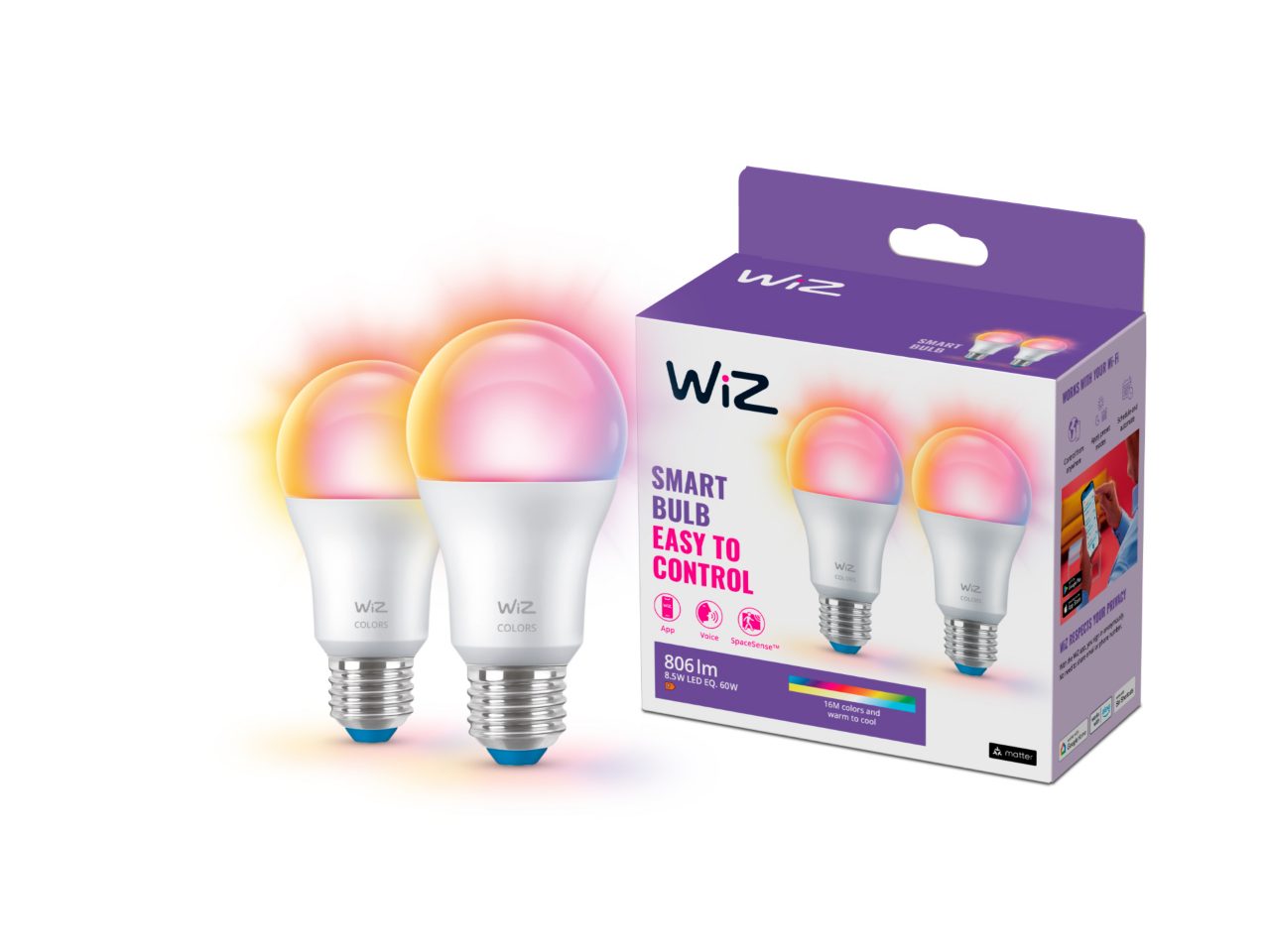 Ampoule Intelligente Enshine E27 15W (équivaut 100W) - Connectée WiFi - Contrôle Via App - Pack De 1 - Pour Maison Connectée