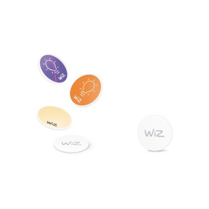Nahaufnahme der Vorderseite von NFC-Tag, 4 Stück
