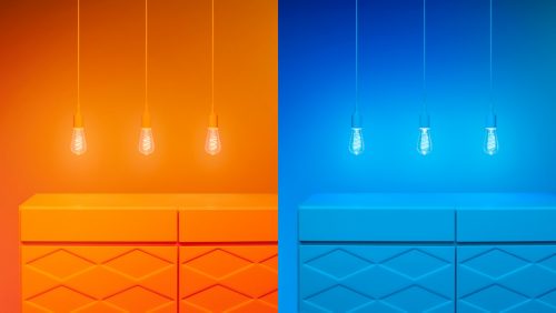 LÁMPARA DE FILAMENTO Ampolleta de filamento transparente de 40 W ST64 E27