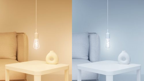 LÁMPARA DE FILAMENTO Ampolleta de filamento transparente de 40 W ST64 E27