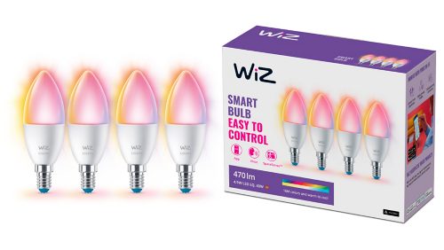 AMPOULE MODERNE 4ampoules flamme 40W C37 E14
