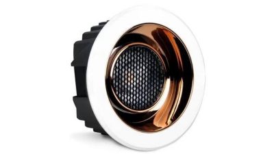 LED Luminaire 12W Low Glare IP44 RoseGold LED COB (WW)