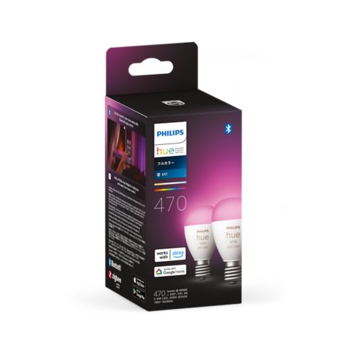 Hue E17 LED 電球 - フルカラー 2個セット | Philips Hue JP Hue E17 LED 電球 - フルカラー 2個セット | Philips Hue JP