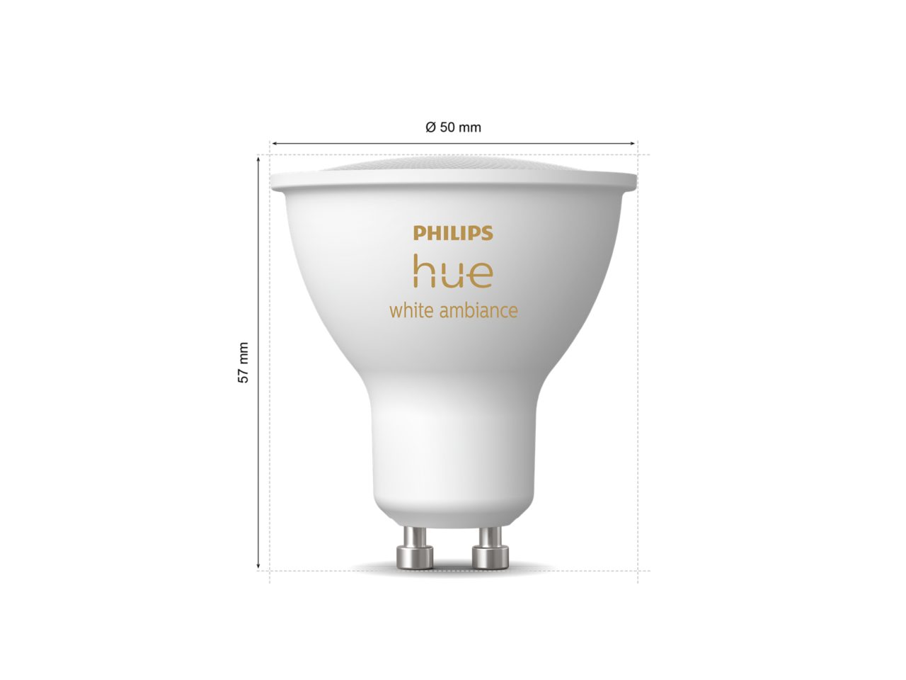 Paquete de tres bombillas LED Hue GU10 - White Ambiance | Philips