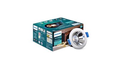 LED Luminaire 12W GlideSpot Chrome LED COB (WW)