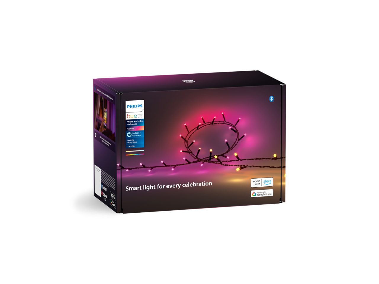 Lumini pe cablu Hue Festavia - 250 de culori - 20 m | Philips Hue RO