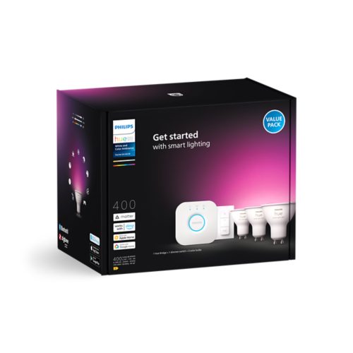 GU10 smart light starterkit smart switch White and colour ambiance Philips Hue Philips Hue UK