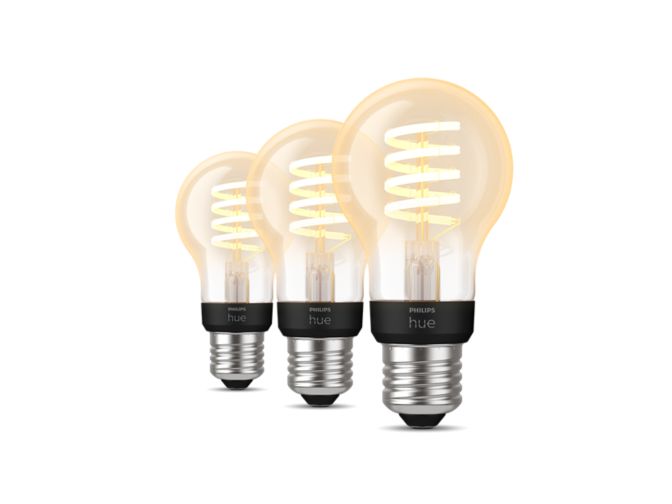 Gros plan de l'avant de A60 - Ampoule connectée E27 (pack de 3)