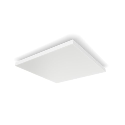 Datura Square ceiling light, flat rectangular shape with a matte white finish, no visible switches or ports, compact design.