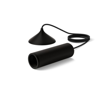 An image of product of the Koord voor hanglampen met filamentlampen, middelgroot, zwart
