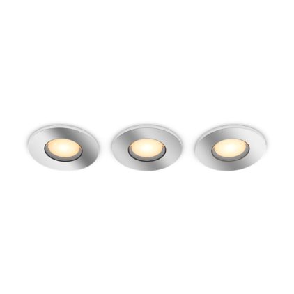 Nahaufnahme der Vorderseite von Adore Bathroom Einbau- und Einlege-Downlight (3er-Pack)