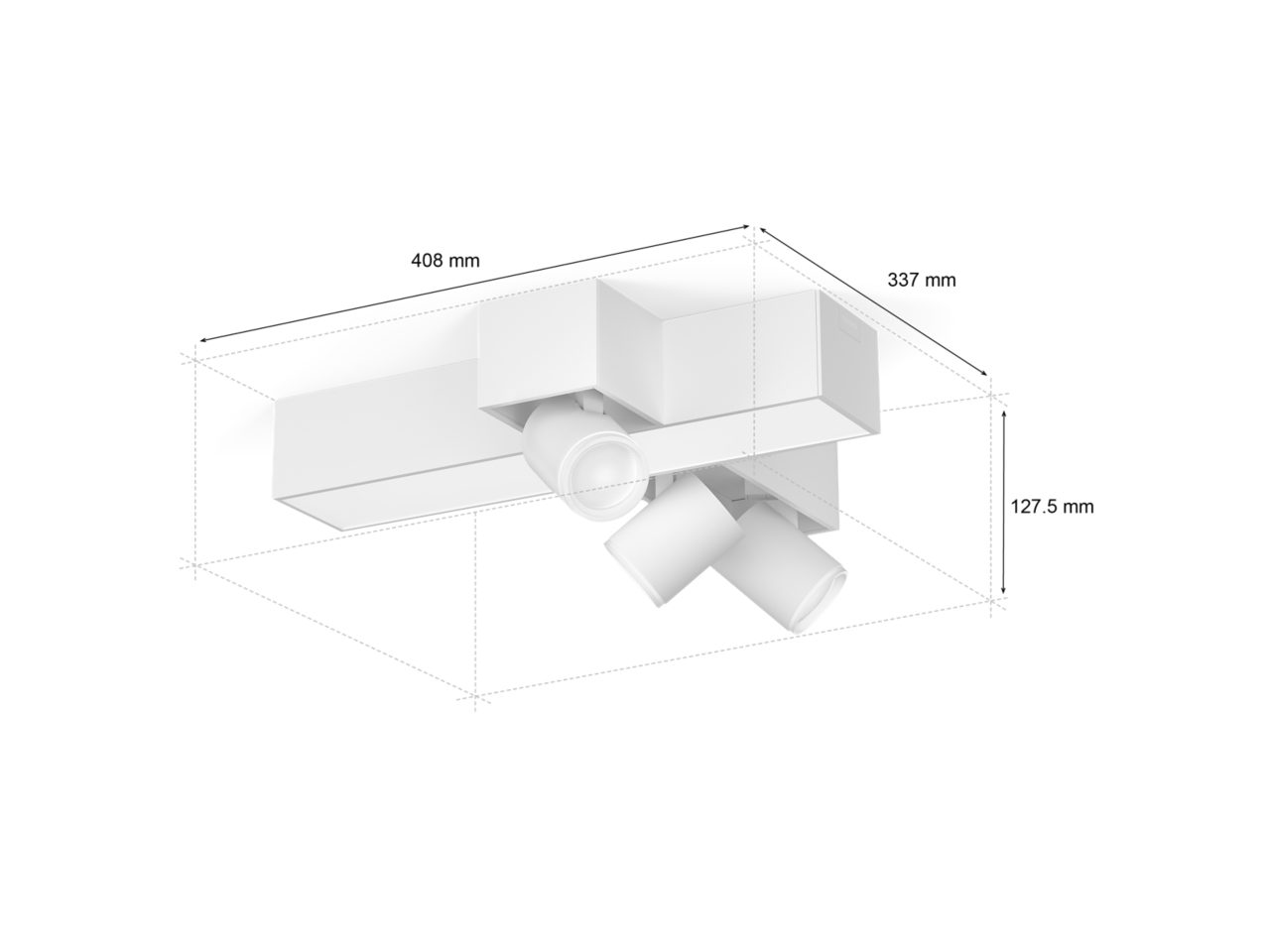 Hue Centris 3 spotlu cross Tavan lambası - Beyaz | Philips Hue TR