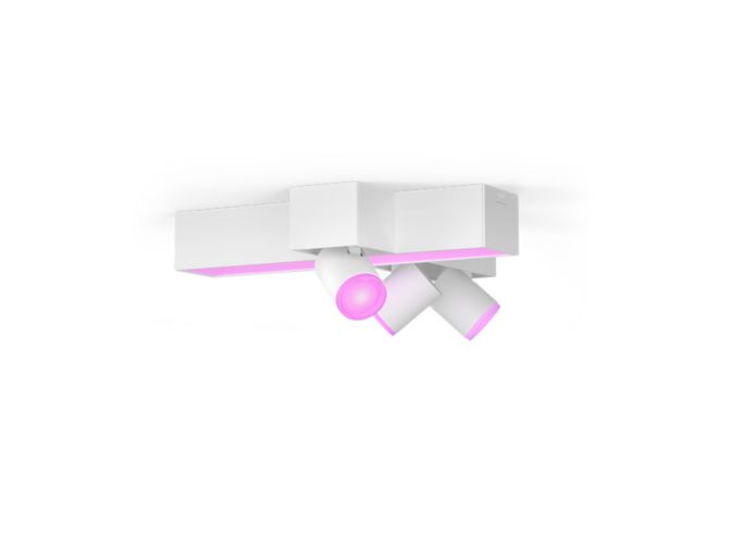 Close up of front of Centris 3-spot cross ceiling light