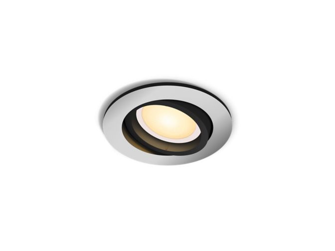 Close up of front of Milliskin recessed spotlight
