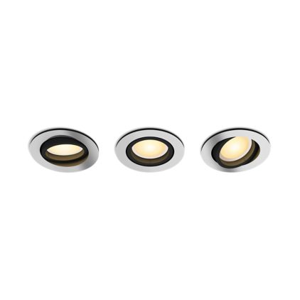 Nahaufnahme der Vorderseite von Einbauspot Milliskin (3er-Pack)