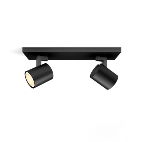 Philips Espimas Faretti LED 2 Luci – 4.3 W Totale, Cromo, Orientabili, Risparmio Energetico
