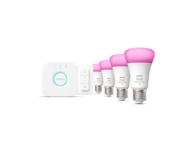 An image of product of the Kit de démarrage : 4 ampoules connectées E27 (1100) + variateur