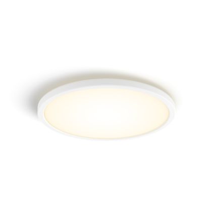 Nærbillede af forsiden af Tento rundt loftpanel 29,1 cm, hvid