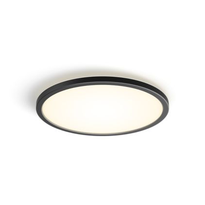 German:An image of product of the Tento rundes W LED-Deckenpanel 29,1 cm schwarz