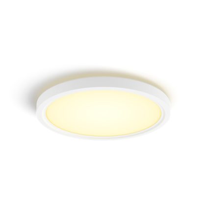 Nahaufnahme der Vorderseite von Tento rundes WA LED-Deckenpanel 29,1 cm weiß