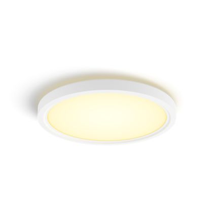 Nahaufnahme der Vorderseite von Tento rundes WA LED-Deckenpanel 29,1 cm weiß