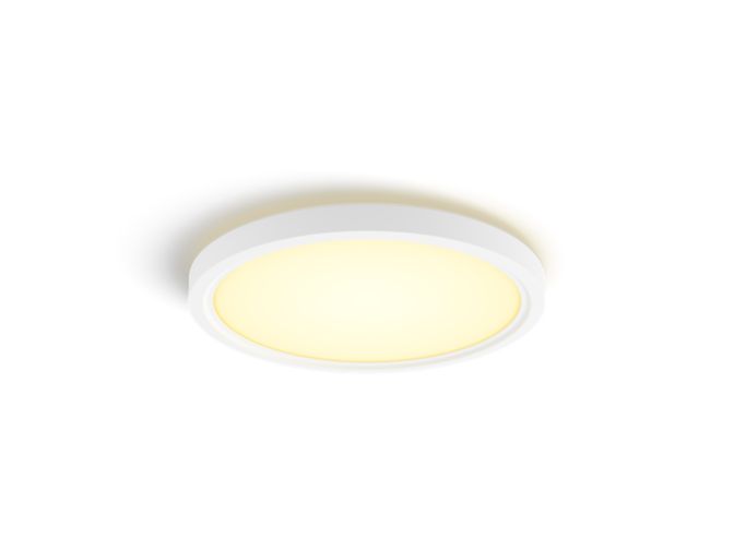 Close up of front of Tento round WA LED ceiling panel 29.1 cm white