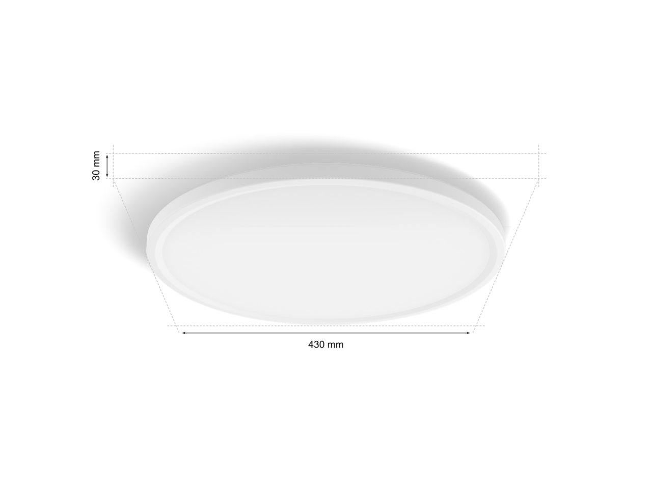 Tento rundes LED-Deckenpanel 42,1 cm | Philips Hue DE-CH