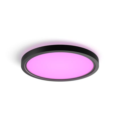 German:An image of product of the Tento rundes WCA LED-Deckenpanel 29,1 cm schwarz
