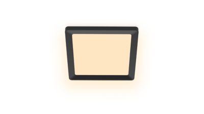 Deckenleuchten Panel Ceiling SQ 12W 2700K schwarz