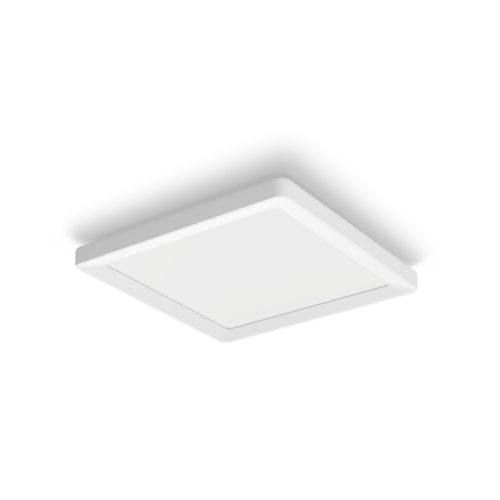 White Tento Hue slim square ceiling light with a matte finish, compact design, and no visible switches or ports.