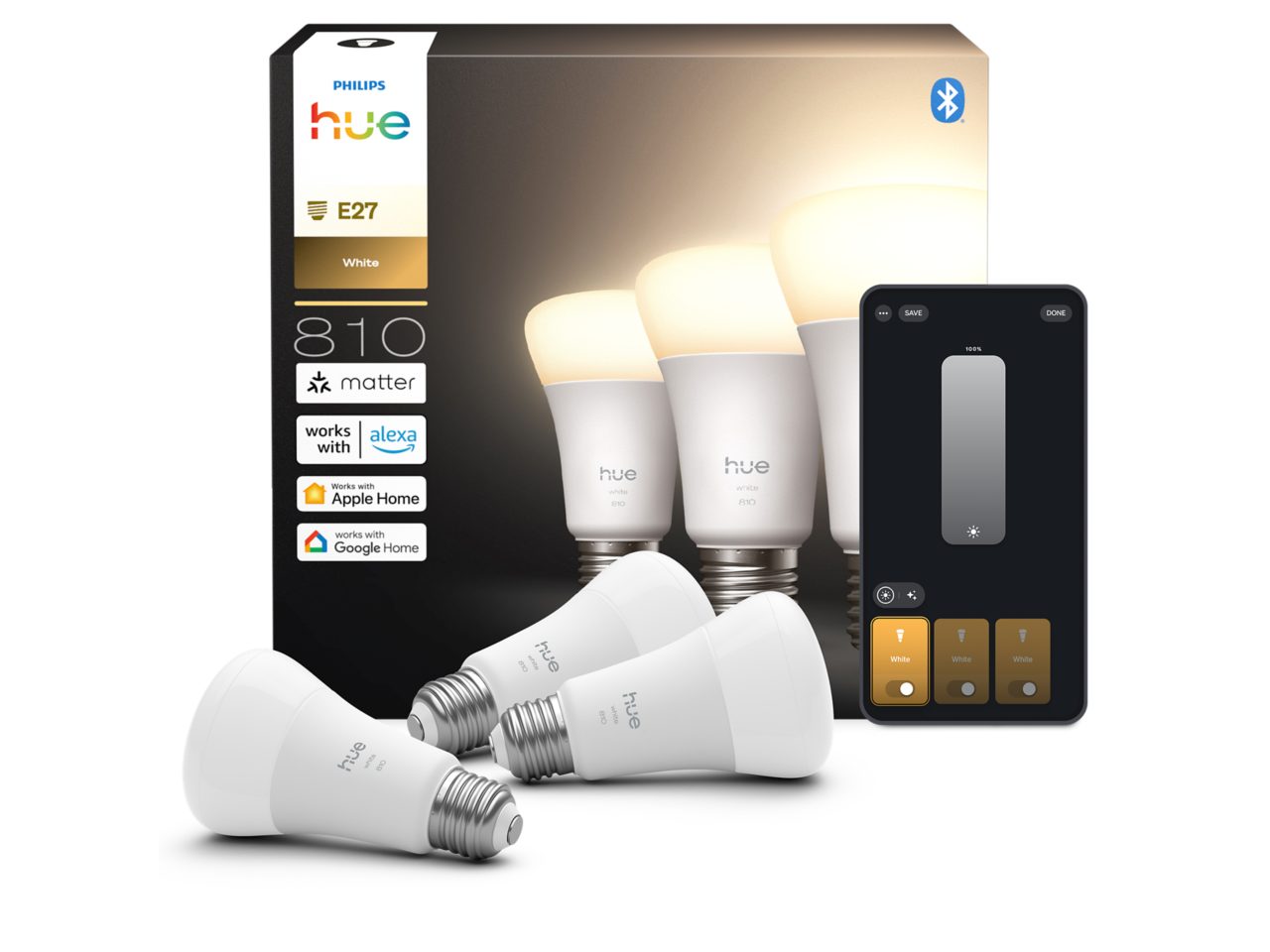 Hue White Inteligentna żarówka A60 E27 - 810 | Philips Hue PL