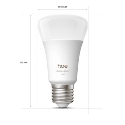 Hue White and Colour Ambiance A60 – E27 smart bulb – 1100