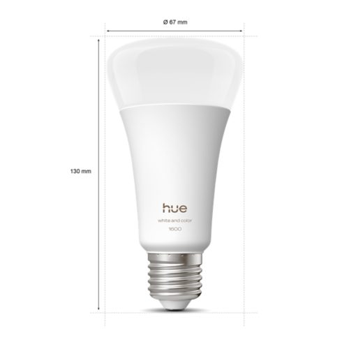 Hue White and Colour Ambiance A60 – E27 smart bulb – 1600