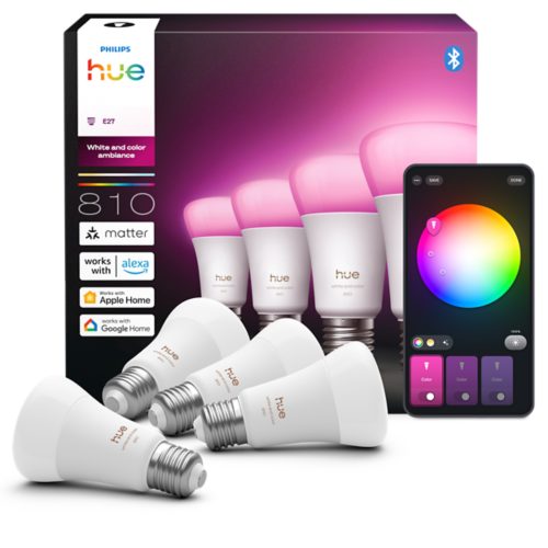 Hue White and color ambiance A60 – Lâmpada inteligente E27 – 810