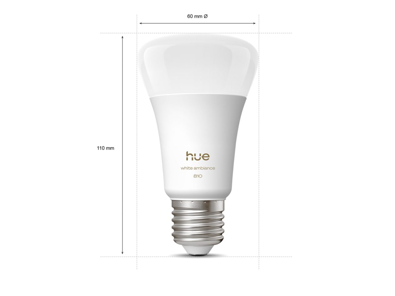 Hue White Ambiance A60 – E27 smart bulb – 810 | Philips Hue UK