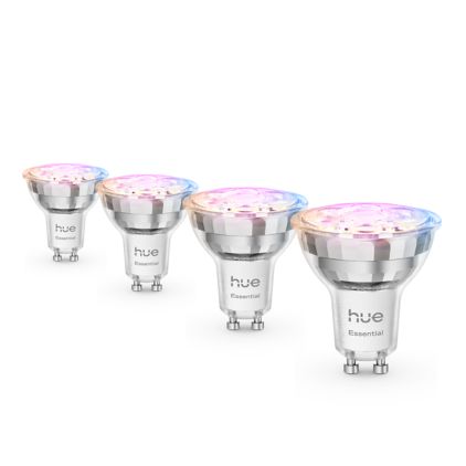 Close up of front of Essential GU10 – smart spotlight – 345 lm – 4.7W – 4-pack