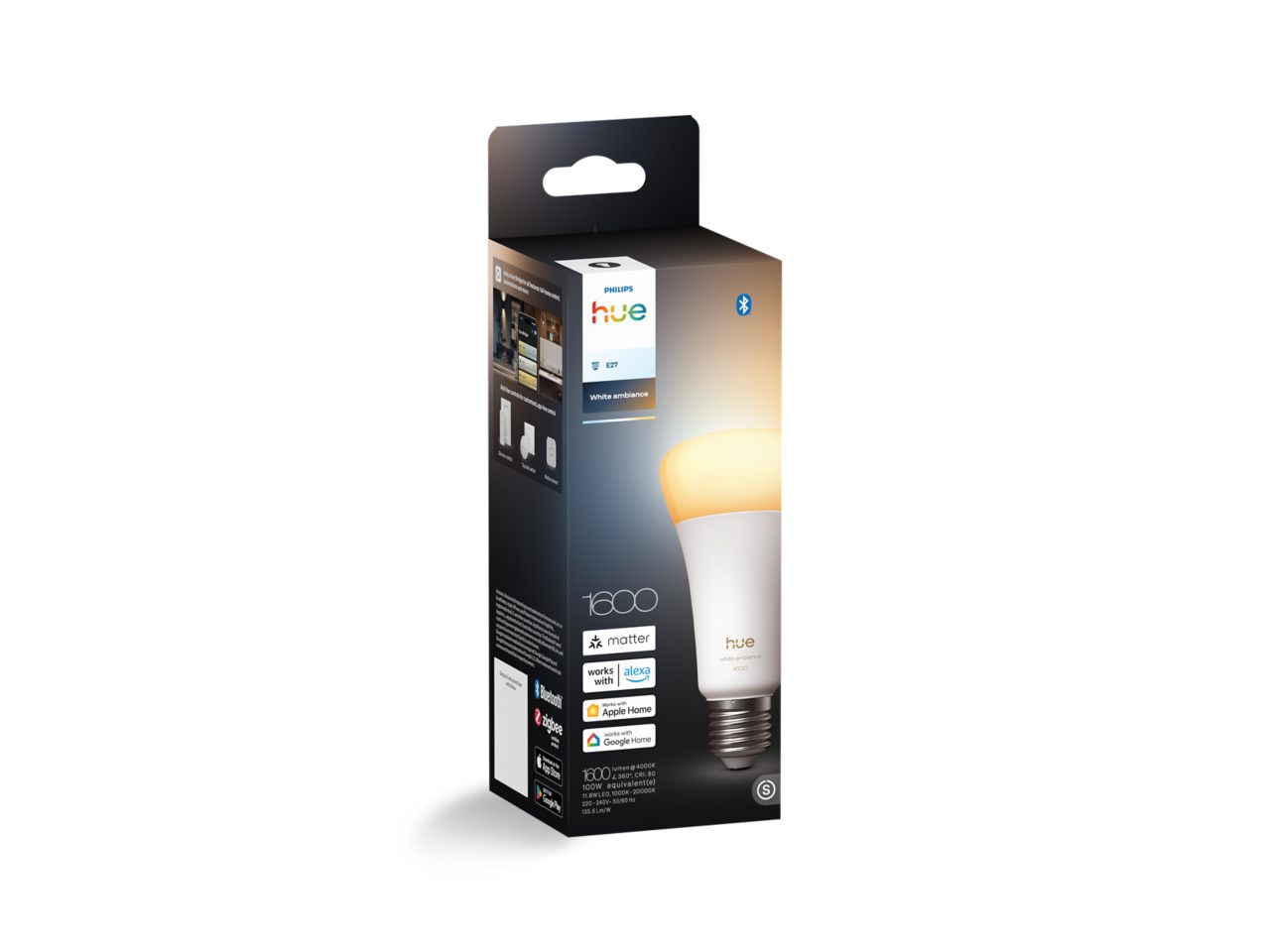 Hue White ambiance A60 - E27 smart bulb - 1600 | Philips Hue SG