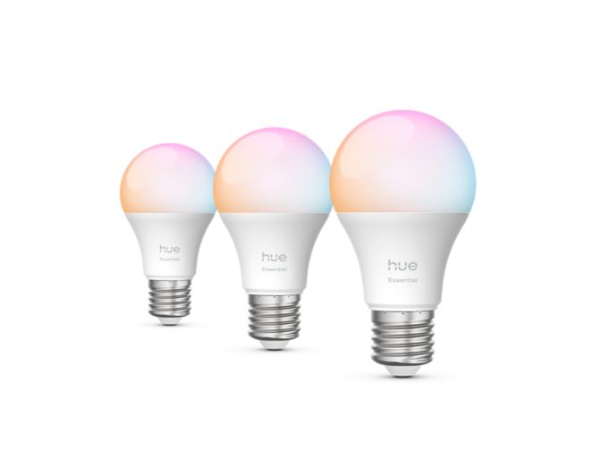 Nahaufnahme der Vorderseite von Essential A60 – E27 Smarte Lampe – 806 lm – 8 W – 3er-Pack