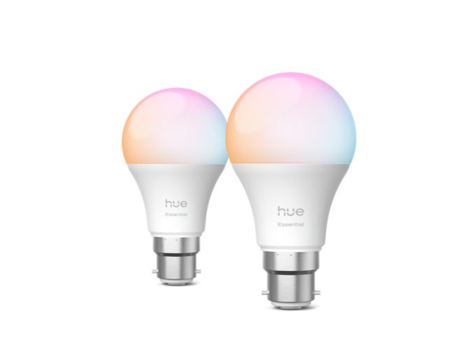 Close up of front of Essential A60 – B22 smart bulb – 806 lm – 8W – 2-pack